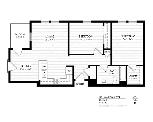 Floor plan 2 Bedroom