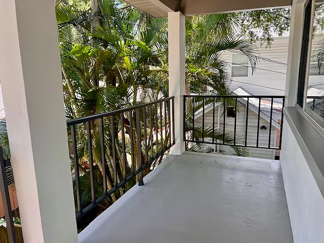 private balcony for upstairs unit - 623 3rd St N