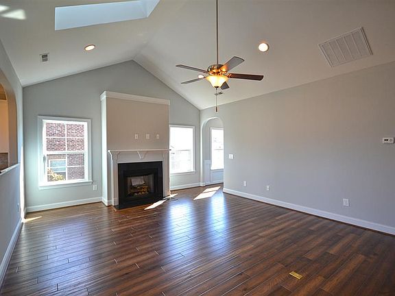 Living Room With Walnut Floors