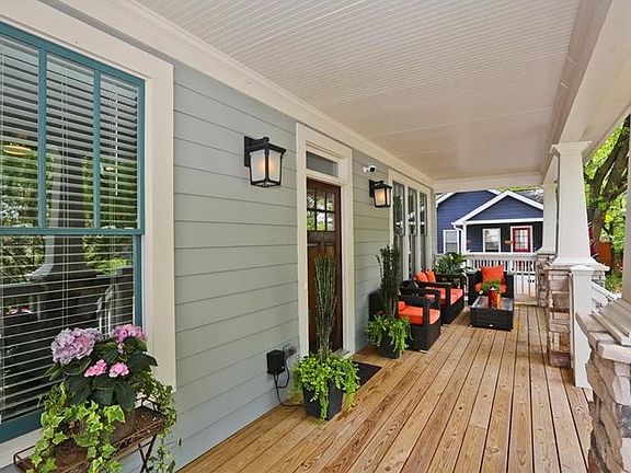 Front porch and door