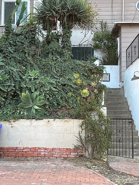 Stairs to unit on the right side