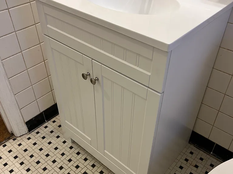 New vanity and top.