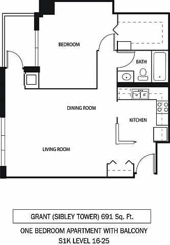 Floor plan Grant and Houston