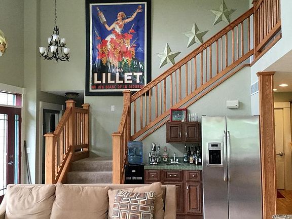 Beautiful staircase and artwork