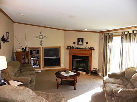 Great Room- Cut-ins for tv and equipment, Nice corner fireplace to enjoy!!!