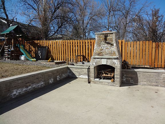 Rear Patio Fireplace