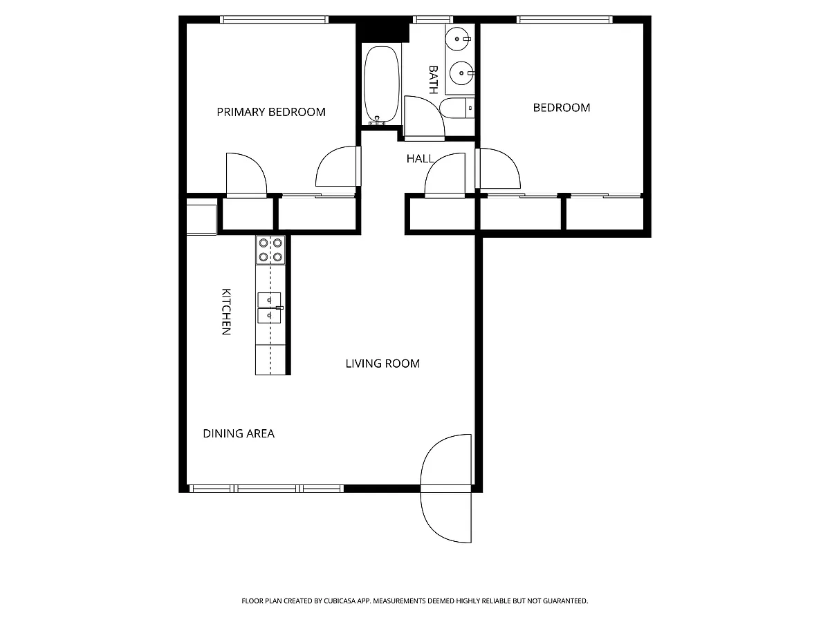 Floor plan Two Bedroom