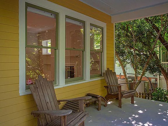 Front porch with chairs
