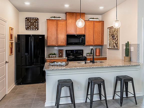 Plan 1416 Kitchen as modeled at Marbella