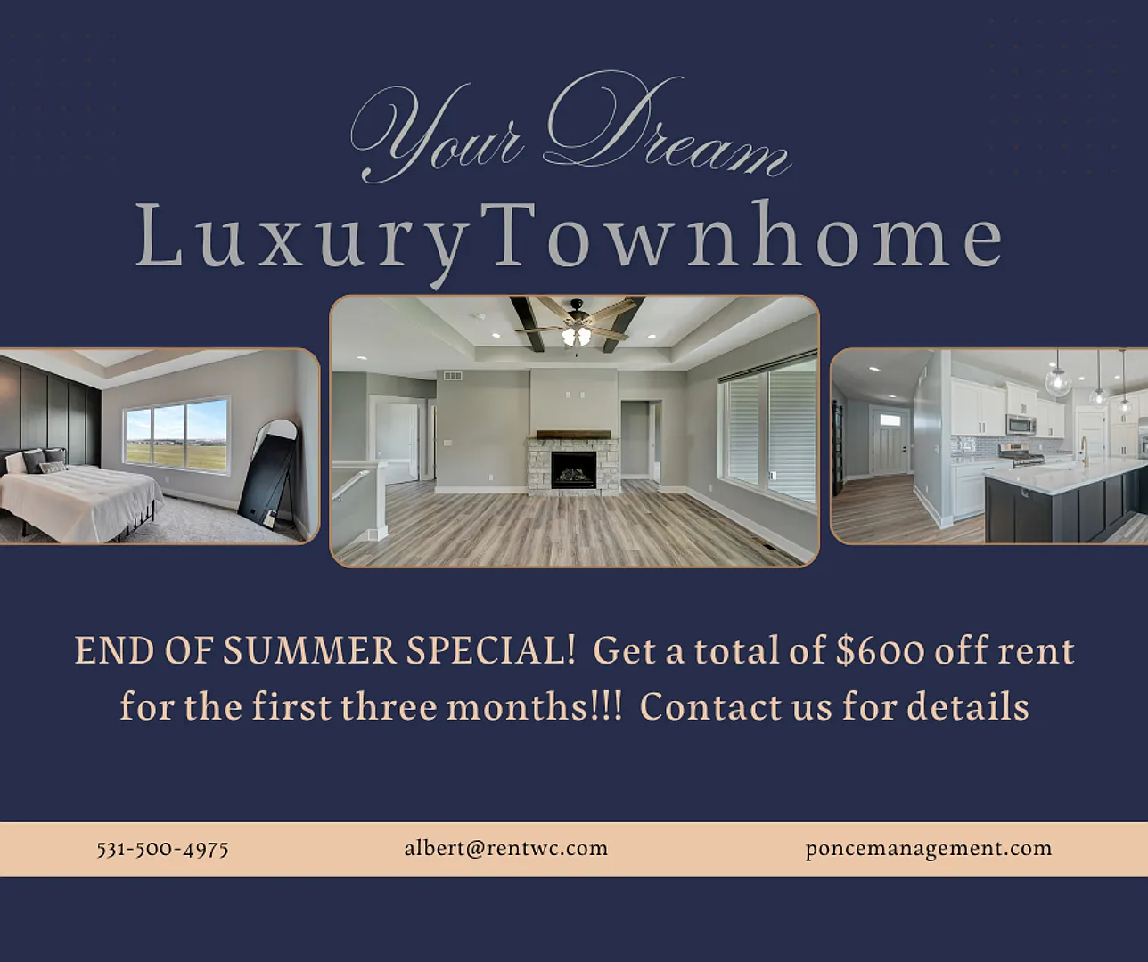 August Special Luxury Townhome — Photo 1