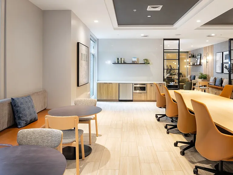 Lounge with multiple seating areas