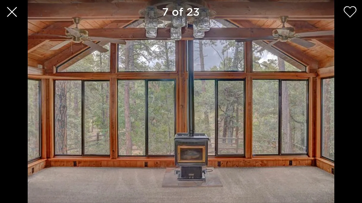 stove has been replaced with electric fireplace - 5562 W Arrowhead Dr