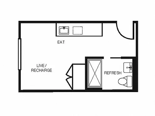 Floor plan Studio K AFF
