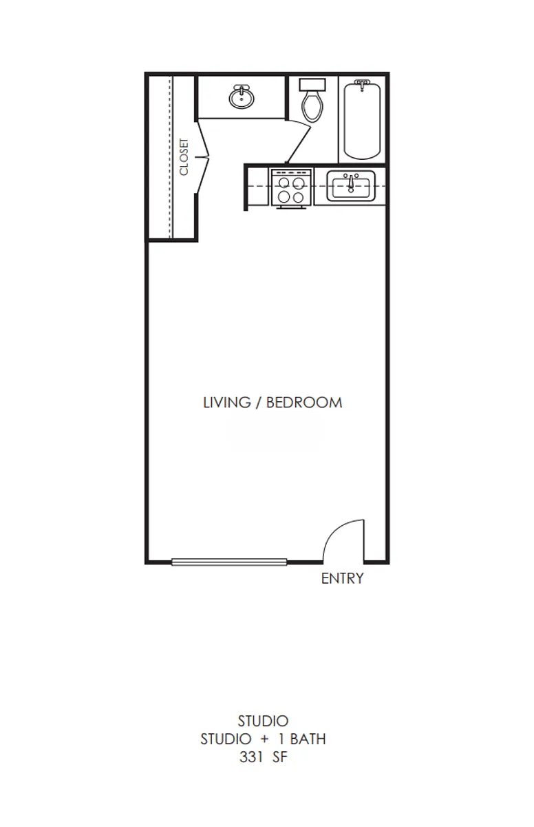 Floor plan Studio