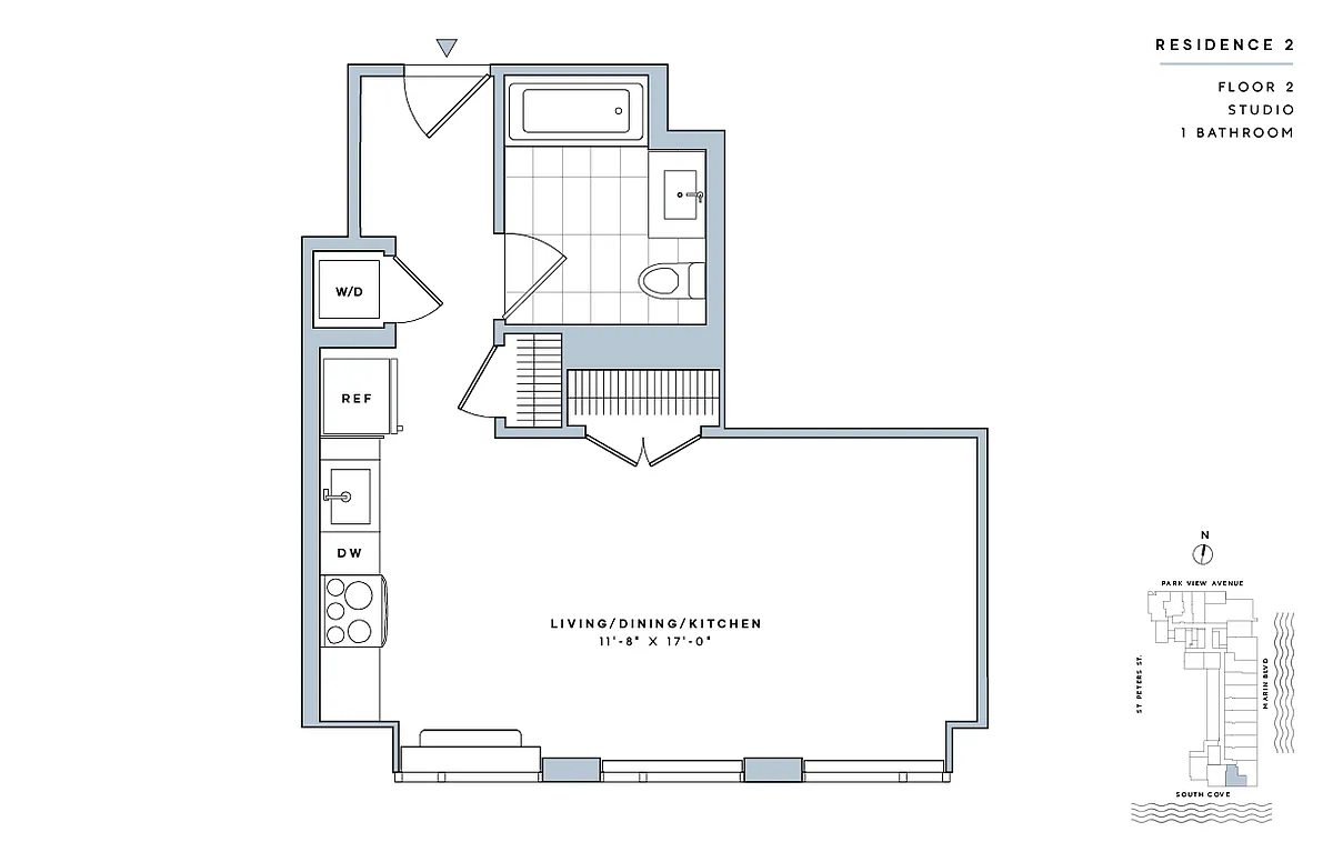Floor plan Studio-E.2-II