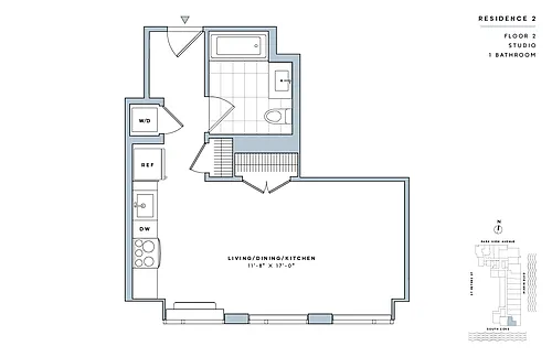Floor plan Studio-E.5-II