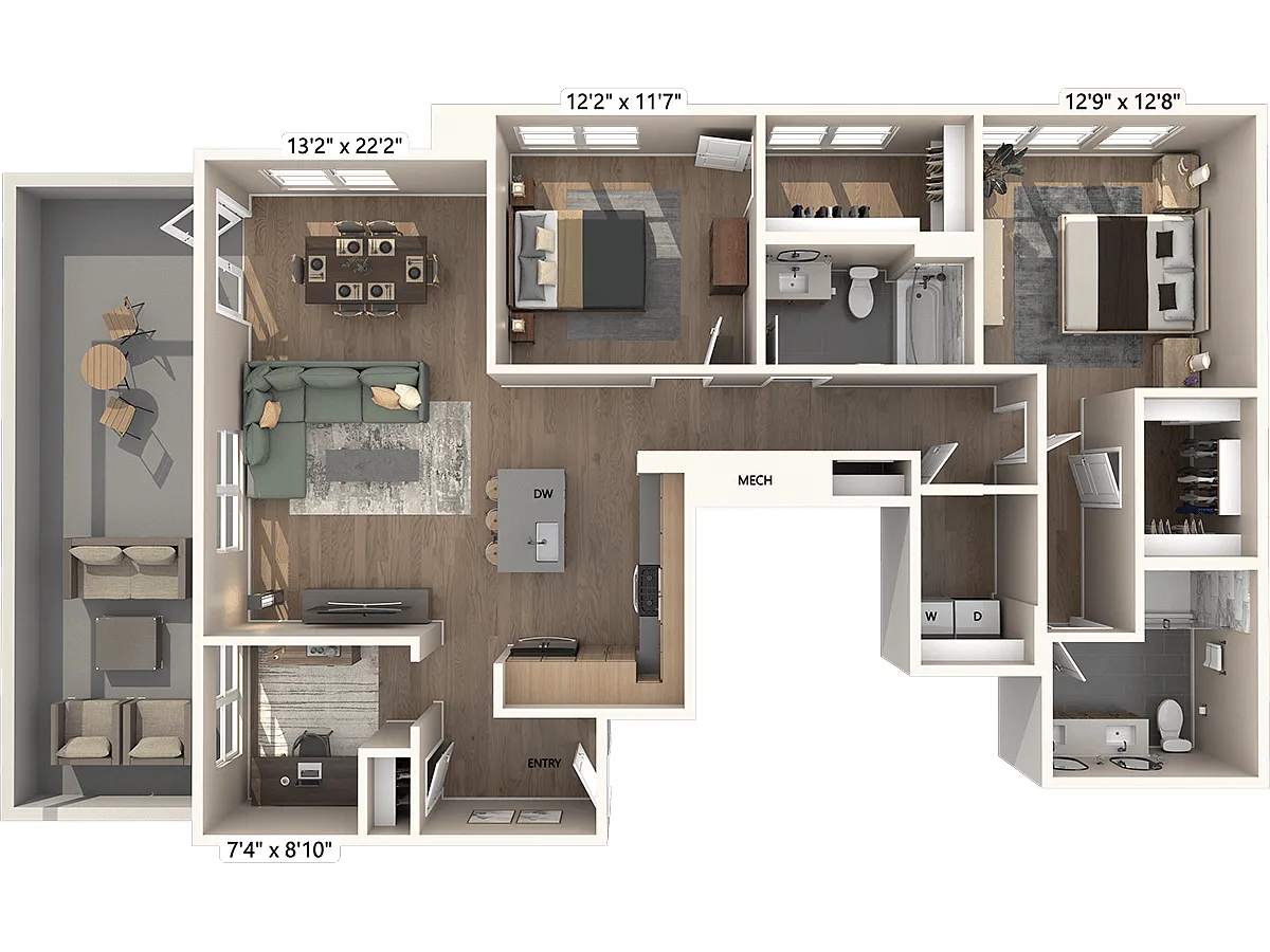 Floor plan B7-D-Signature