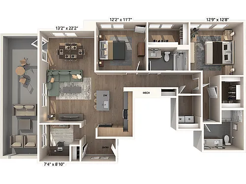 Floor plan B7-D-Signature