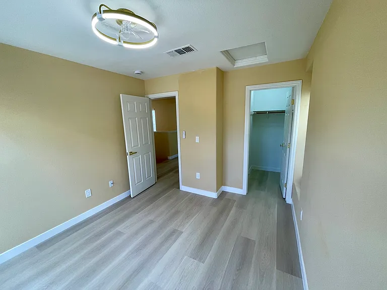 Second floor master bedroom with walk in closet