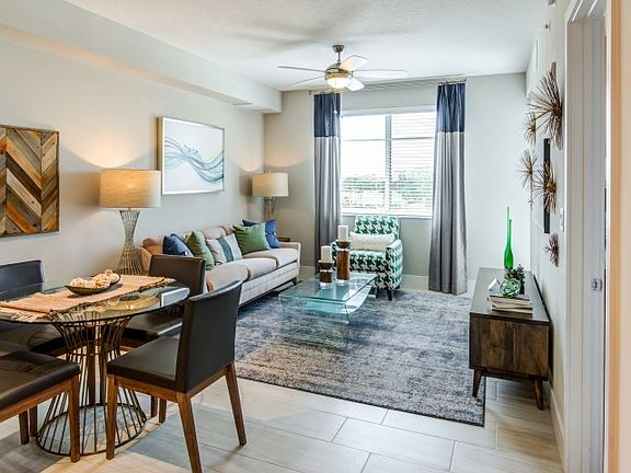 Apartment living room in Boca Raton Florida.