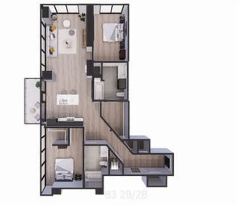 Floor plan B3
