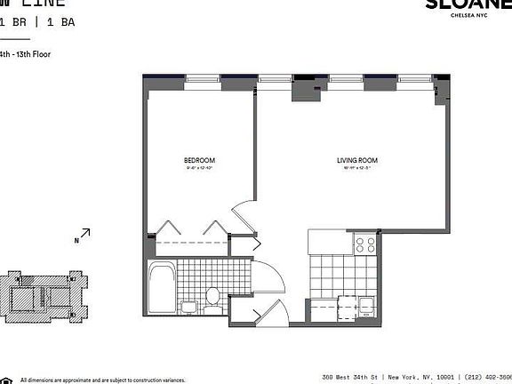 2nd image of 360 W 34th St APT 6W