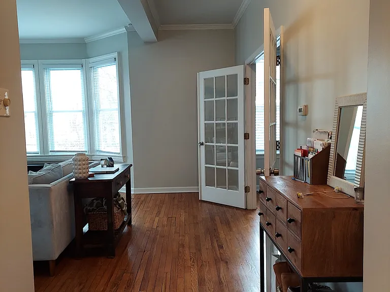 View from kitchen towards living room.