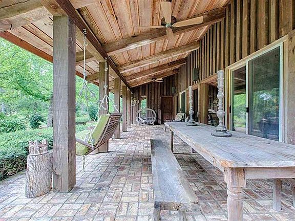 Large back deck with a view of the lake