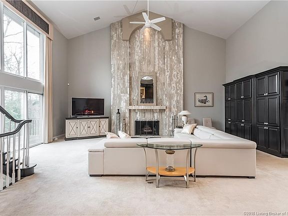 2 Story Marble Fireplace