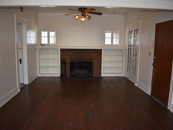 Living room - Hardwood Floors and Beautiful Fireplace
