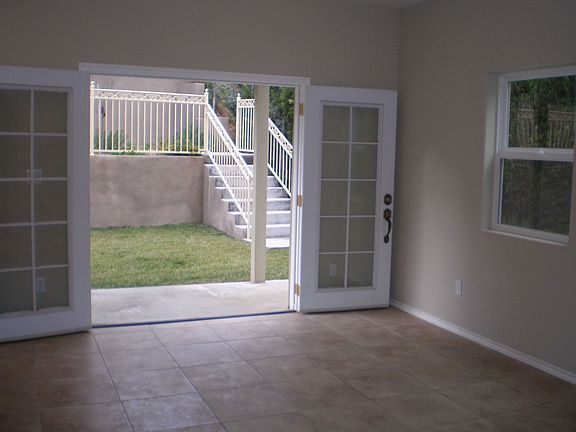 french doors leading to back yard