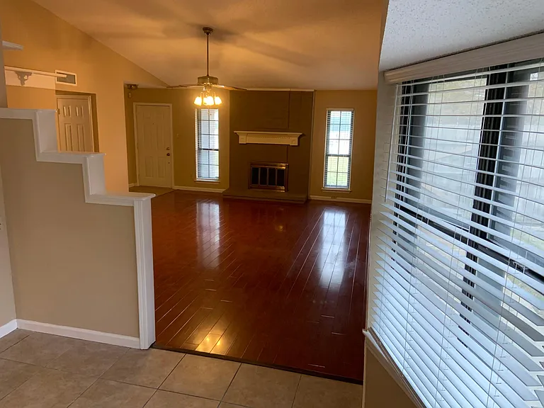 View of living room from breakfast area