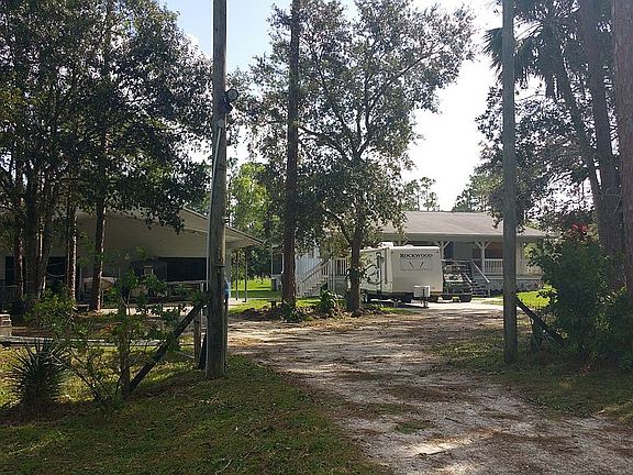 Electric gated entrance.