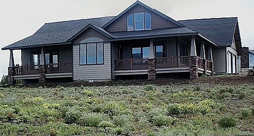 Lake side of the home.