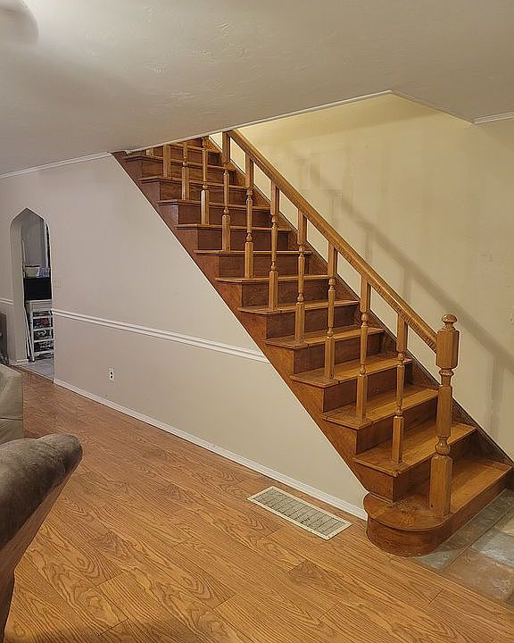 Living room staircase