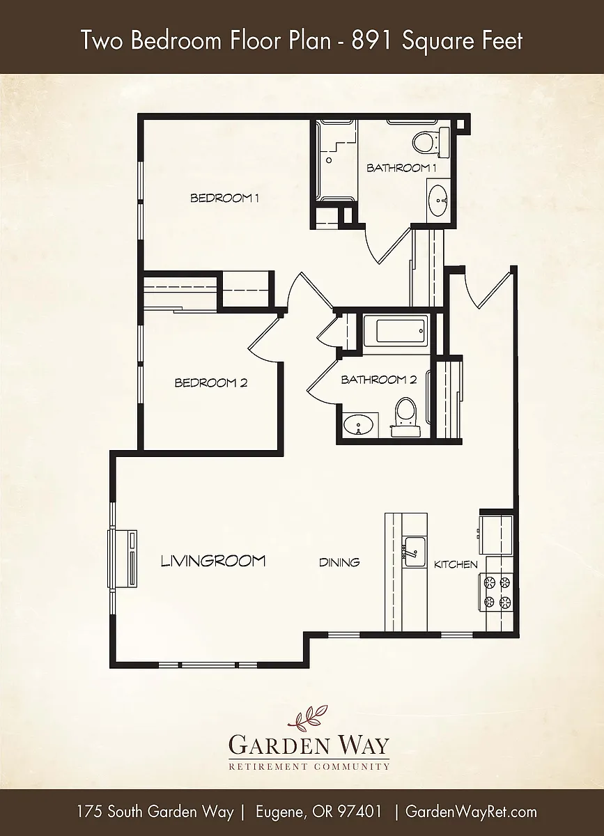 Floor plan 2 Bedroom