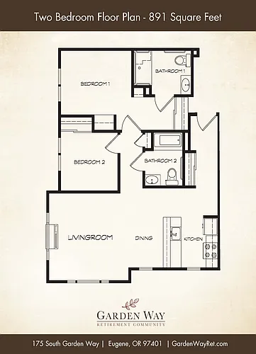 Floor plan 2 Bedroom