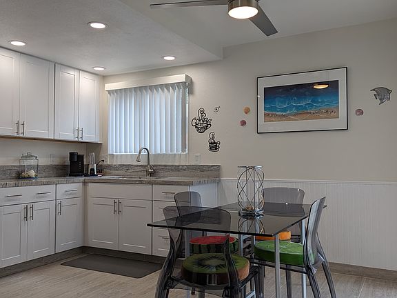 New kitchen with granite countertops and all new stainless steel appliances.