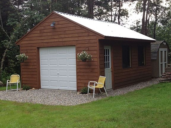 Detached garage and shed