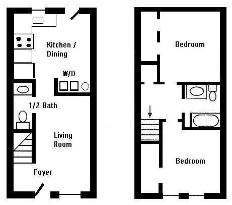 Floor plan Two Bedroom