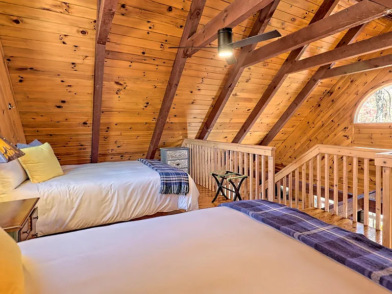 View from bedroom #2 with 2 twin beds