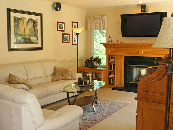 Family Room - built in surround sound and flat-screen TV