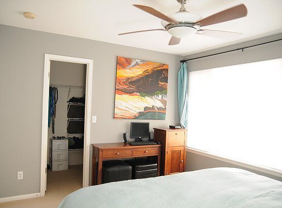 Master features walk-in closet