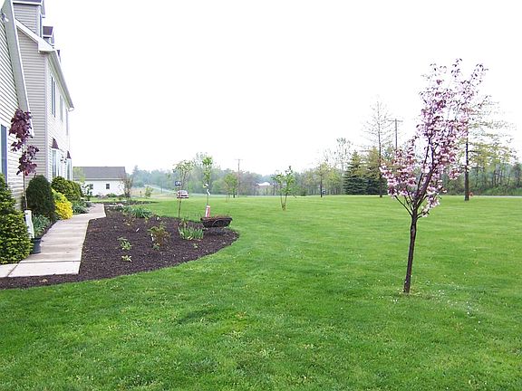 Gardens in front of house