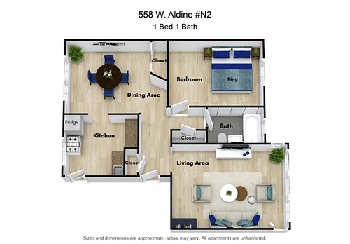 Floor plan 1 Bed