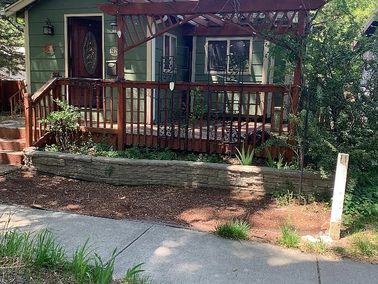 Front of house, angle 1