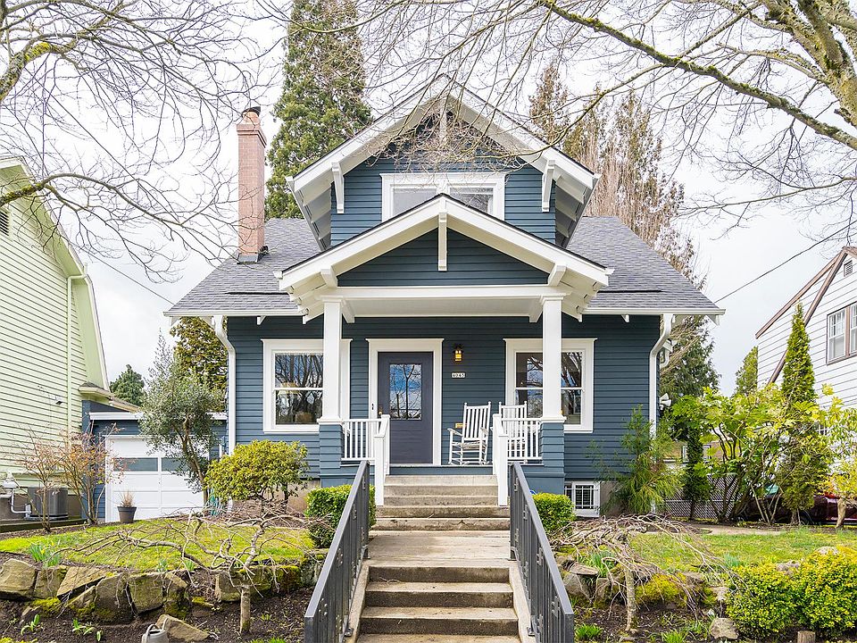 Beautiful Craftsman with a new paint job and new roof.