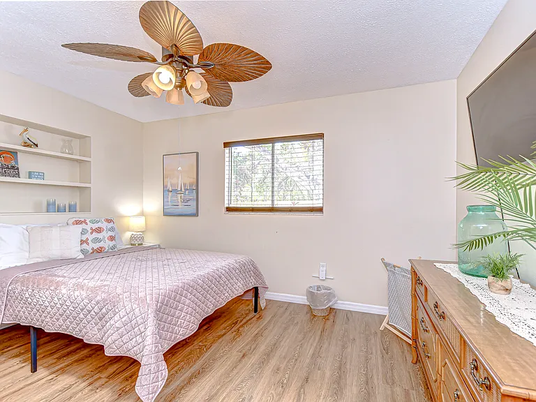 There is also a dresser in addition to the closet for additional storage space