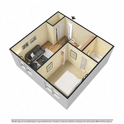 Floor plan Studio