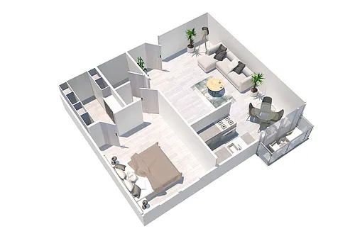Floor plan One Bedroom